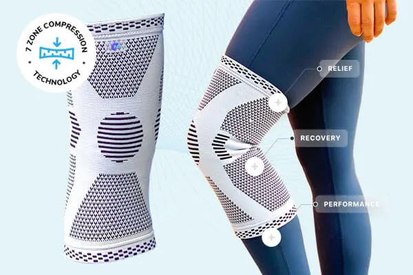 Compressa Knee Sleeve — 7 zone compression technology